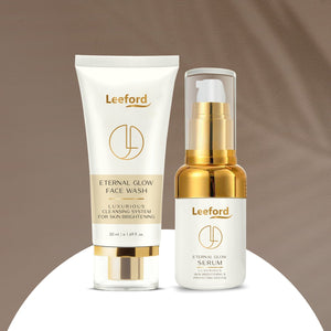 AHA & Vitamin Infused Face Wash & Amino Acid Serum : Leeford Eternal Glow Combo - Leeford Glam