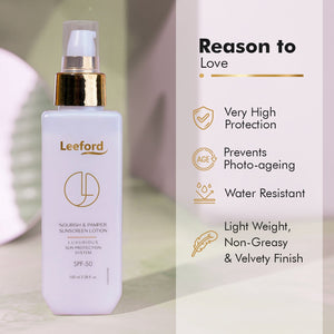 Hyaluronic Acid and Vitamin C Body Wash, Lotion & Sunscreen Lotion: Essential Hydration & Glow Combo - Leeford Glam