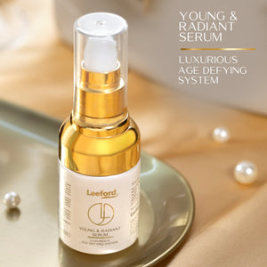 Hyaluronic Acid & Antioxidants Face Serum For Ultimate Glow : Young & Radiant Serum - Leeford Glam