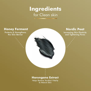 Salicylic Acid Acne Healing Face Mask : Nordic Peat Formula for Oily Skin - Leeford Glam