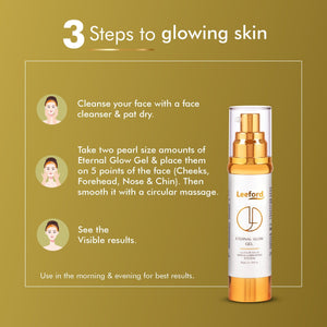 Vitamin C, Glutathione, and Biomimetic Peptides Eternal Glow Gel for Radiant Skin | Leeford - Leeford Glam