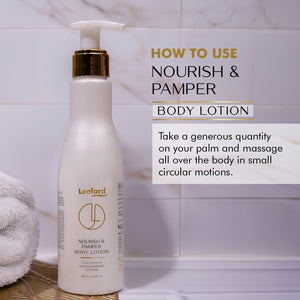 Vitamin C & Hyaluronic Acid Body Lotion For Ultimate Hydration: Nourish and Pamper Body Lotion - Leeford Glam